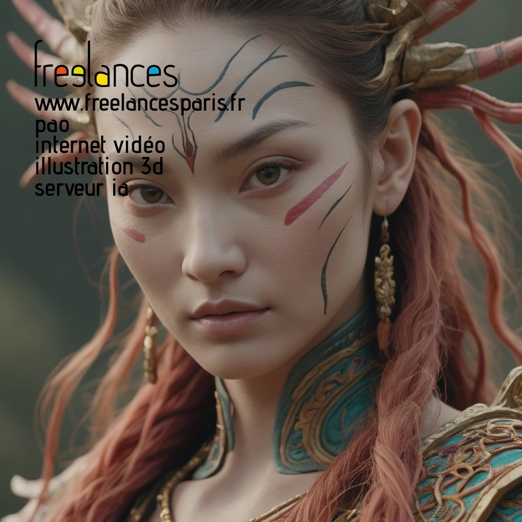 Pao mise en page internet vidéo illustration 3d serveur IA générative AI freelance paris studio de création magazines 8ldxzjs0